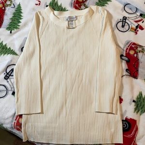 Embellished Neckline Top M